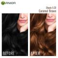 Garnie Color Naturals Creme Hair Color - 5.32 Caramel Brown (70Ml+60Gm). 