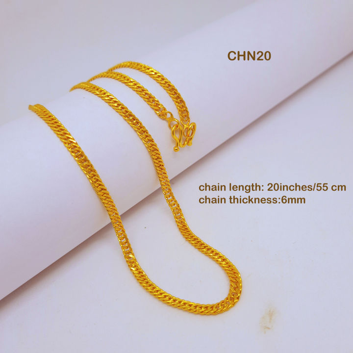 Gold Plated Long Chain Set For Unisex | Daraz.com.np