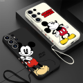 Uonevic Nimi Mouse Cute Lanyard S22 for Samsung tra 5GS23 Ul Plus 0 FE 2025 New Salaxy G Silicone Case with S224 Ultra S21 Dis Fashion Case. 
