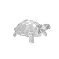 Chinese Feng Shui Tortoise Turtle Statue, Crystal Glass Statue. 