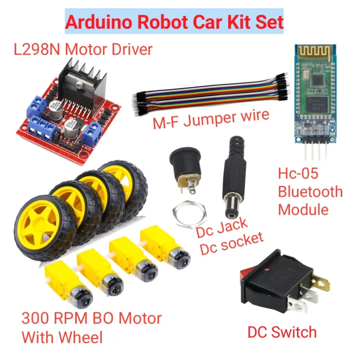 Arduino Bluetooth Control Robot Car Kit Mobile App Control with L298N Motor Driver