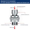 Useful Copper Shower Swivel Ball Adapter Bracket G1/2 Shower Arm Extension Angle Change Adjustable Top Spray Elbow Joint Bathroom Sprinkler Nozzle Accessories. 
