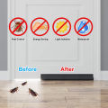 94cm Door Bottom Sealing Strip Self-adhesive Weatherstrip Under Door Draft Stopper Windproof Dust-Proof PU Seal Acoustic Foam. 