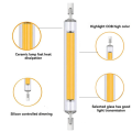 High Power 10W LED R7S COB Glass Tube 118mm COB Light Bulb AC220V LED Tube Replace Halogen Lamp Warm White. 