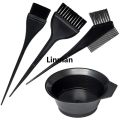 4Pcs/Set Black Hair Dyeing Accessories Kit Hair Coloring Dye Comb Stirring Brush Plastic Color Mixing Bowl DIY Hair Styling Tool. 