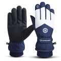 Waterproof Fleece Winter Touch Screen PU Leather Snow Gloves Riding Gloves Ski Gloves. 