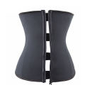 New Firm Waist Trainer Fashion Women Zipper Body Shaper Zipper Up Shapewear Solid Black Corset Girdle Slimming Belt. 