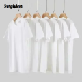Linguolin Sutuiying AMI IT short sleeved t-shirt men's and women's pure cotton summer High Quality American fashion brand oversized loose couple's T-shirt base. 