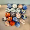10cm Planet Plush Collection Earth Moon Sun Mars Venus Jupiter Saturn Uranus Neptunr Dolls Cognitive Stuffed Toy Polandball. 