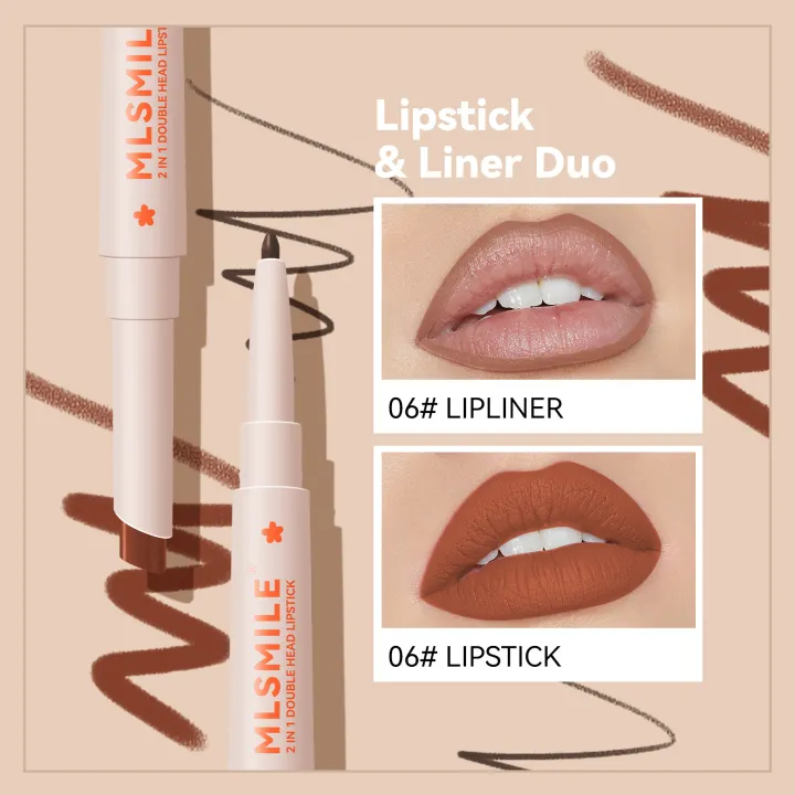 MLSMILE%20Double%20Ended%20Lipstick%20Pen%20Color%20Rendering%202-in-1%20Lipstick%20Lip%20Liner%20-%20Image%208
