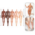 11 Movable Joints African Doll Nude Body Black Skin Kids Pretty Girl Toy Gift YUMAN. 