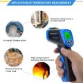 HP-981C Digital Thermometer Non-Contact Laser IR Infrared Tester -30-550℃ Temperature G-un Pyrometer with LCD Display. 