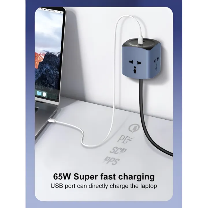 LDNIO%20SC3319%2065W%206-in-1%20Power%20Socket%20Cube%20-%20Universal%20Outlet%20Extension%20Cord%20with%202%20USB-C%20PD%20&%201%20USB-A%20Fast%20Charging%20Port%20-%202500W%20Multiplug%20Desktop%20Charging%20Station%20for%20Laptops,%20Smartphones%20&%20Home%20Appliances%20-%20Image%204