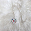 Jewel Queen Silver Plated Newari Cultural Locket with Navaratna Stones for Women. 