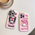 UCUC for Realme 5 5S 5i 6i Back Cover Cute Cartoon Friend Monster Lens Soft Silicone Phone Cases. 