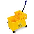 Extra Strong Yellow Heavy Duty Mop Bucket  with Wringer 20Litre / 20L Mop Bucket with Wringer Down Press. 