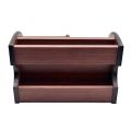 Cubic 8001 Wooden Pen Stand (Brown) | Wooden Multipurpose Pen Holder Office Desk Accessory | Wooden Pen Stand. 