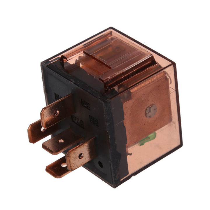 fasdaga%205X%20DC%2024V%2080A%201NO%201NC%20SPDT%205%20Pins%20Green%20Indicator%20Light%20Automotive%20Truck%20Car%20Relay%20-%20Image%203