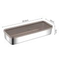 New 304 Stainless Steel Fresh Keeping Metal Box Multi-function with Lid Kitchen Food Storage Large Capacity Multiple Specifications Seal Metal Box. 