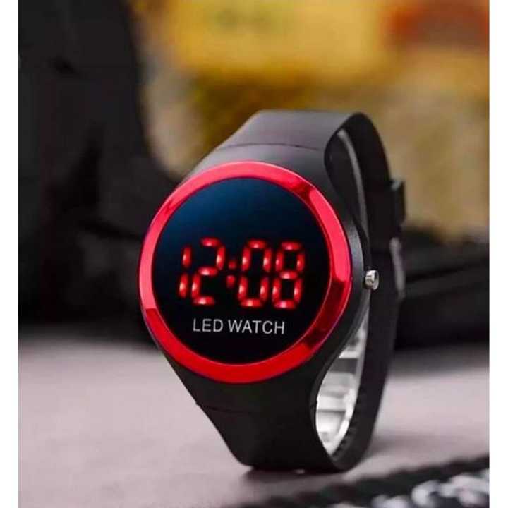 Trendy Apple Logo Digital Watch For Unisex Kids