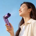 Low Noise Portable Mini Cooling Fans Lipstick Size Ice Compress Handheld Folding Fan Digital Display Pocket Neck Hanging Fan Outdoor Use. 