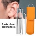 Difutagui 6Pcs Ear Pick Earwax Removal Ear Clean Tool Affordable Spring Soft Brush Ear Spoon Ear Cleaner. 
