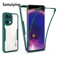 Sutuiying Bargain price Fashion OPPO A79 A76 A36 A5 A9 2020 A74 A95 A52 A72 A92 A15 A35S Find X5 Pro Realme C30 9i 8i 9Pro को लागि 360 फुल शकप्रूफ सिलिकन केस. 