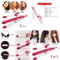 Kemei 3 In 1 Professional Cum Curler And Crimper Hair Straightener - Km-1291. 