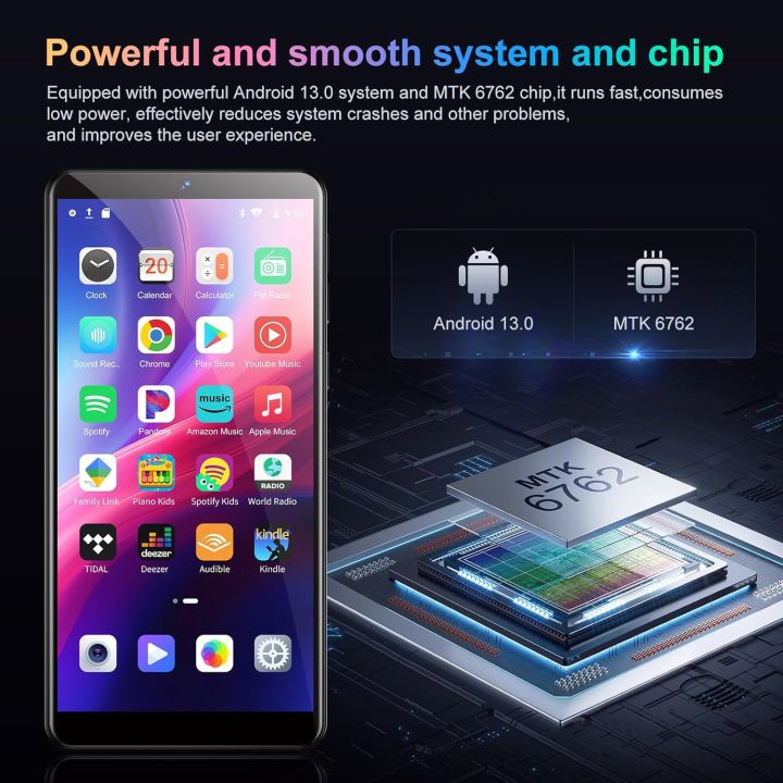 NEW 2025&gt;NEW 2025 1TB high, camera 13PM, 5.0 bluetooth, and bluetooth band, player MP4MP3144GB/WiFi, Android13.0 system 5.5 touch screen, up to