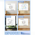 Static Whiteboard Removable for Childrens Room, Wall-Friendly Graffiti Stickers, Adhesive Writing Board Wall Stickers. 