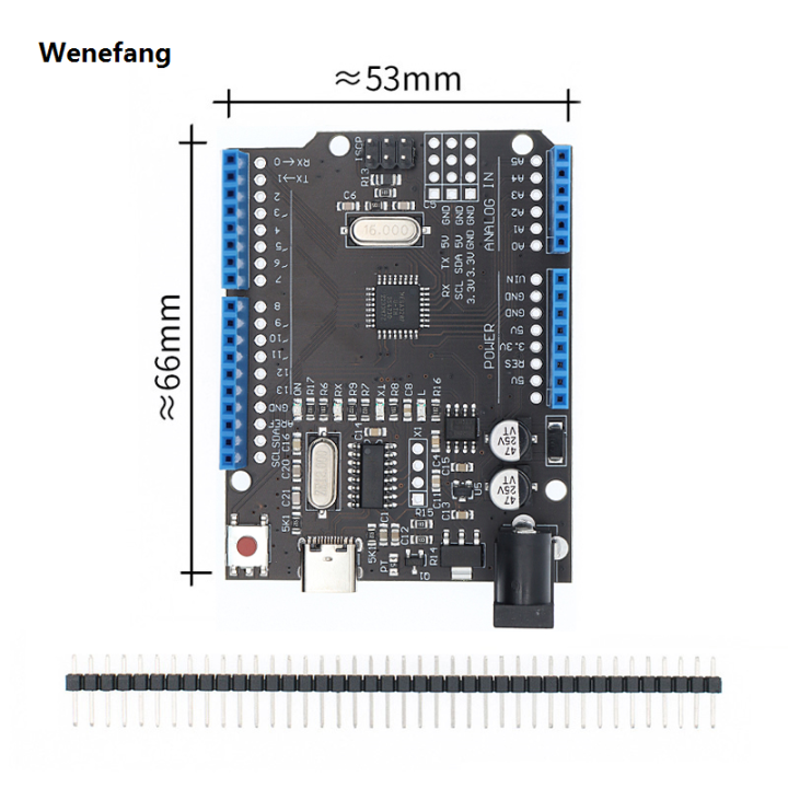 Wenefang%20TENSTAR%20ROBOT%20UNO%20R3%20Development%20board%20ATmega328P/CH340%202025%20Chip%2016Mhz%20For%20Arduino%20UNO%20R3%20-%20Image%206