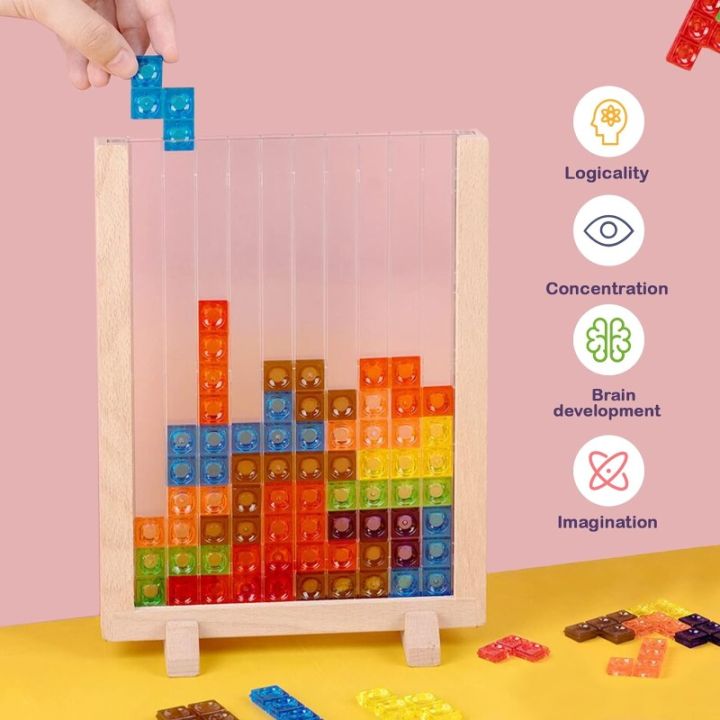 Wooden%20Blocks%20Puzzle%20Brain%20Teasers%20Toy,%20Intelligent%20Colorful%203D%20Plastic%20Blocks%20Game%20with%20Vertical%20Wood%20Frame%20Game%20Board,%20Tangram%20Educational%20Montessori%20Toys%20Gift%20for%20Kids%20Age%204-8%20Years%20Old%20-%20Image%202