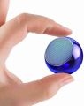Mini Bluetooth Portable Speaker Round Small Steel Stereo Subwoofer 5W, Pocket Friendly Mini Speaker Home, Office, Kitchen. 