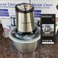 Silver Crest Sc-66B - Silver Crest Electric Meat Grinder, 2L Meat & Vegetable Grinder Chopper Blender , Metal Body 4 Blade Electric Meat Grinder. 