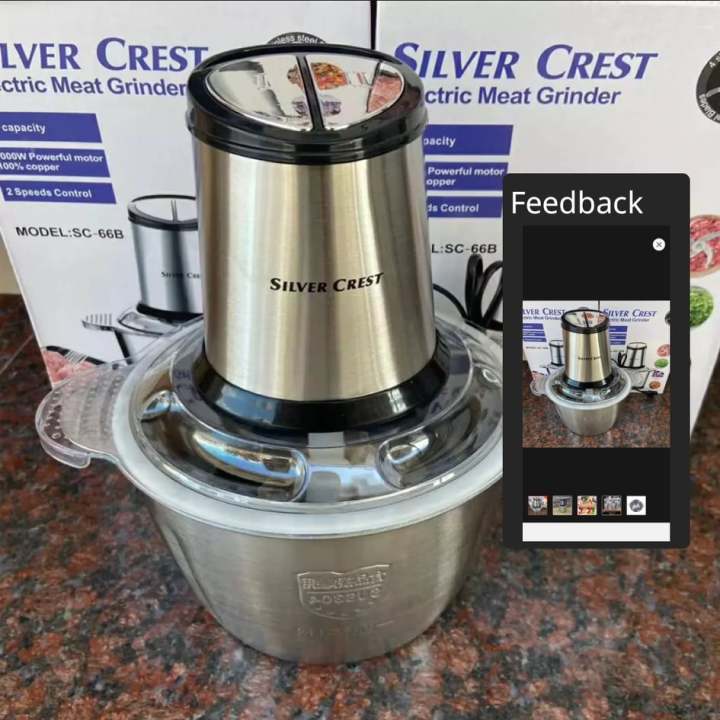 Silver%20Crest%20Sc-66B%20-%20Silver%20Crest%20Electric%20Meat%20Grinder,%202L%20Meat%20&%20Vegetable%20Grinder%20Chopper%20Blender%20,%20Metal%20Body%204%20Blade%20Electric%20Meat%20Grinder%20-%20Image%206