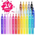 ProArt STA Acrylic Paint Marker Pens 24 Colors Medium Point Tip for DIY Glass, Ceramic, Rock, Wood, Canvas, Metal, Fabric (Highly Pigmented). 