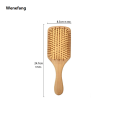 Wenefang Eco Bamboo Hair Brush Nature Wooden Anti-Static Detangle Brush Hair Portable Scalp Massage Comb Air Cushion Styling Tools for Women Men. 