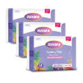 Zuvara Sanitary Pads - L - 245 mm (Pack of 10 * 3 Packets) - Care+. 