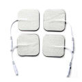 Premium TENS Unit Replacement Electrode Pads (Set of 4) - Self-Adhesive & Reusable Gel Pads for Muscle Stimulator, Massager & Pain Relief. 