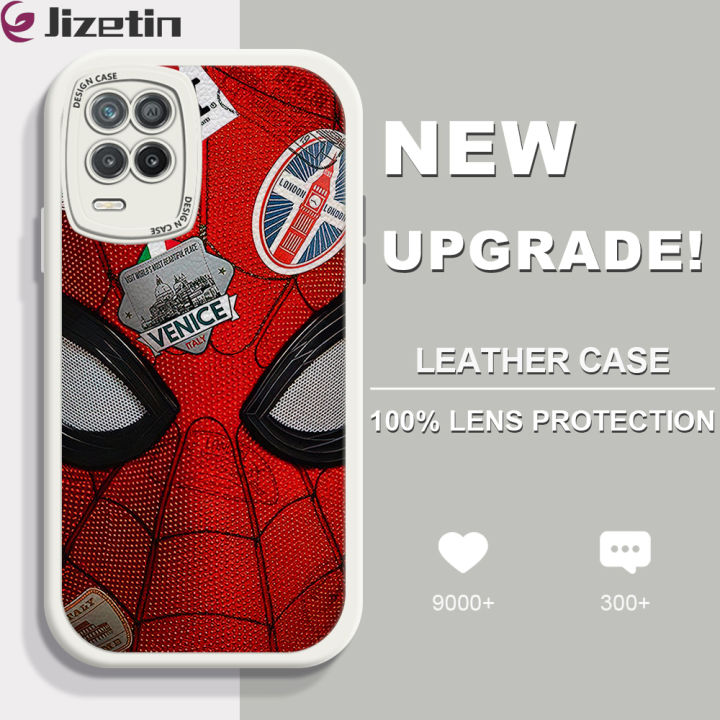 Jizetin%20for%20Realme%208%205G%20Back%20Cover%20Spider%20Man%20PU%20Leather%20For%20Girls%20Boys%20Soft%20Phone%20Case%20-%20Image%202