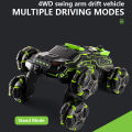Aomeidaju Remote Control Stunt Car 6-wheel Swing Arm Rc Stunt Car Off-road Truck Toy for Kids Gesture Sensing All-terrain Crawler Vehicle 2.4ghz. 
