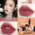 Beauty NOVO Velvet Thin Tube Small Gold Bar Lipstick Douyin Douyin Same Student Affordable Matte Non-stick Cup Lipstick. 