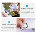 Portable Korea Style Solar Fan Hat Charging Solar Powered Wide Brim Baseball Cap Adjustable Multifunctional Sunhat with Cooling Fan Couple Gift. 