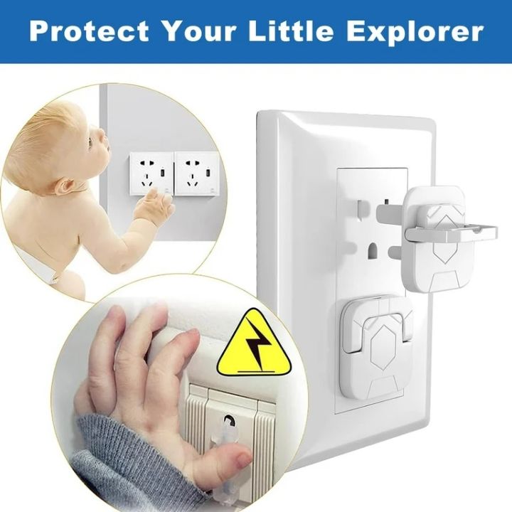 20pcs Baby Proof Plug Covers | Kids Safety Electrical Outlet Protectors | Childproof Socket Covers for 2 & 3 Pin Sockets