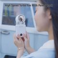100 Speeds High-speed Handheld Fan Double Shaft Hundred Gear Rechargeable Fan LCD Display Power Bank Personal Fan Neck Hanging. 
