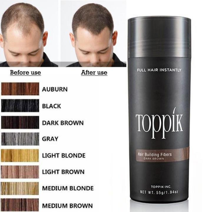 Toppik Dark Brown Hair Building Fiber Quick Hair Fall Solution 27.5 gm