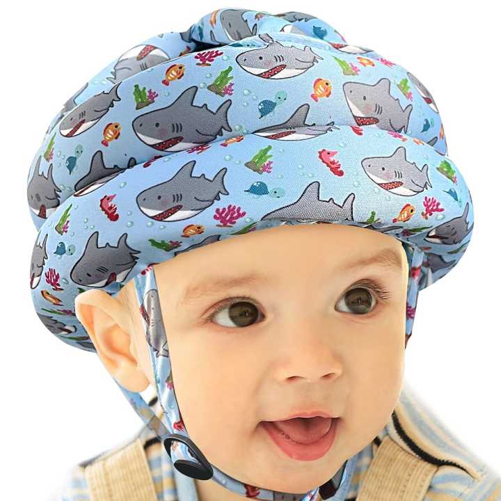 Multicolor 1 Piece Baby Head Protector With Lace Lock Cushion Helmet