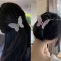 Masala Cottage -Sweet Transparent Colourful Butterfly Design Large Hair Claw Clip For Women - Transparent | Fashion Hair Clutcher For Women. 