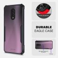 Bumper case for OnePlus 7 / 6T - Slim Clear Back with Shockproof Soft TPU Bumper Frame Cover - Black and transparent. 