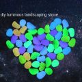 10pcs Decoration 4.5cm Luminous Pebbles Glow in Dark DIY Garden Luminous Stone Big Gravel Big Stone Courtyard. 